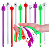 LEMESO Gadget Halloween Bambini, Squishy Giocattoli e Braccialetti Elastici, Halloween Gaget 10 pz 5 Motivi Regalini Giochi Halloween Bambini Fidget Halloween