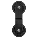 LFJ Carrucola Palestra, Doppie Pulegge Home Gym Accessori per LAT Machine Attrezzatura Palestra Multifunzione