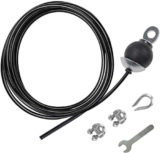 LFJ Fitness Cavo Acciaio, Fune Corda Palestra Filo Acciaio Attrezzature Palestra in Casa Multifunzione Accessori Fai da Te (Regolabile 7 m)