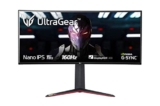LG 34GN850 UltraGear Gaming Monitor 34″ QuadHD UltraWide Curvo 21:9 LED NanoIPS 1ms HDR 400, 3440×1440, G-Sync Compatible e AMD FreeSync Premium 160Hz, HDMI, Display Port, USB Hub, Flicker Safe, Nero