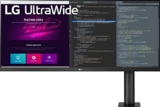 LG 34WN780 UltraWide ERGO Monitor 34″ 21:9 LED IPS HDR 10, 3440×1440, AMD FreeSync 75Hz, Audio Stereo 14W, HDMI 2.0 (HDCP 2.2), Display Port 1.4, USB 3.0, AUX, ERGO Stand, Flicker Safe, Nero