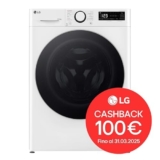 LG AI DD D4R7011TSWG Lavasciuga 11/6kg, Serie R7, Classe A-10%/D, Lavatrice Asciugatrice, 1400 Giri, TurboWash 360, Vapore, Allergy Care, Eco Hybrid, Wi-Fi, Bianca