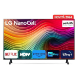 LG NanoCell 43”, Serie 81 2024, 43NANO81T6A, Smart TV 4K, Processore α5 Gen7, 20W, 3 HDMI, Filmmaker Mode, Game Optimizer, Alexa, Wi-Fi, webOS 24, Telecomando puntatore, Ashed Blue