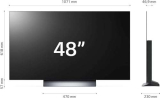 LG OLED evo 48”, Smart TV 4K, OLED48C34LA, Serie C3 2023, Processore α9 Gen6, OLED Dynamic Tone Mapping Pro, Dolby Vision, Dolby Atmos, 4 HDMI 2.1 @48Gbps, VRR, Alexa, ThinQ AI, Wi-Fi, webOS 23