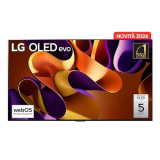 LG OLED evo 77”, Serie G4 2024, OLED77G45LW, Smart TV 4K, Design One Wall, Processore α11, Brightness Booster Max, 60W, Dolby Vision, Wi-Fi 6, 4 HDMI 2.1 4K@144Hz, GSYNC, VRR, ThinQ AI, webOS 24