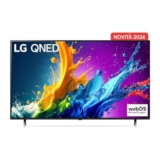 LG QNED 86”, Serie 80 2024, 86QNED80T6A, Smart TV 4K, Processore α5 Gen7, Design slim, 20W, 3 HDMI, Filmmaker Mode, Game Optimizer, Alexa, Wi-Fi, webOS 24, Telecomando puntatore