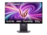 LG UltraGear OLED 32GS95UV Monitor Gaming 32″, UHD 4K (3840×2160), OLED, 240Hz, 480Hz in FHD con Dual Mode, 0,03ms (GtG), G-Sync, FreeSync Premium Pro, HDR 400 True Black, HDMI 2.1, DisplayPort, Nero