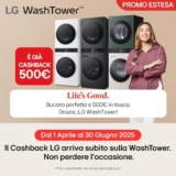 LG WashTower WT1210EGF Colonna Bucato, Lavatrice e Asciugatrice Insieme, Lavatrice 12 Kg Classe A -10% e Asciugatrice 10 kg Classe A+++, Pannello Unico, TurboWash360, Lavaggio a vapore, Beige Green