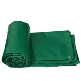 LIUXIUER PVC Vernice incatramata, Ispessito, Impermeabile, a Prova di Pioggia Panno, all’aperto, Parasole, Camion Tela Cerata, Forte Resistenza allo Strappo,Verde,11.7×9.7m