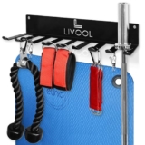 LIVOOL® Supporto Tappetino Palestra | Supporto Bilanciere Palestra | Supporto Elastici Palestra, Yoga e Pilates | Palestra di Casa