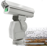 LJCSSD Repellente per Uccelli Laser a 360° con Controllo Tramite App – Spaventapasseri Automatico Impermeabile IP66 per fattorie, aeroporti, Raggio d’azione di 300 m², Controllo Umano di Uccelli A