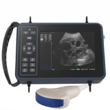 LMEIL Ecografo Veterinario Portatile, Ecografo per Gravidanza, Sonda Convessa per Scanner da 3,5 MHz, Pannello a 8 Colori, Adatto per Maiali, Cani, Gatti, Pecore