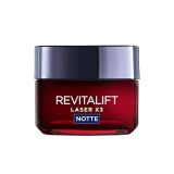 L’Oréal Paris Crema Viso Notte Revitalift Laser X3, Azione Antirughe e Anti-Età, Pelle Ridensificata e e Rinforzata, Con Acido Ialuronico, Vitamina C e Pro-Retinolo, 50 ml