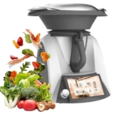 LYFDPN Macchina da Cucina Automatica, Macchina da Cucina Automatica, pentola Interna con Rivestimento Antiaderente con Robot da Cucina Touch Screen Intelligente