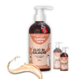 Lamina Care – Olio di Salmone per Cani Arricchito con Omega 3 e 6, EPA e DHA, Formula Avanzata per Articolazioni Forti, Pelle Sana e Pelo Lucido, Olio di Salmone per Gatti Naturale (500 ml)