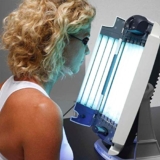 Lampada abbronzante per viso, con 12 tubi luminescenti, per solarium