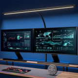 Lampada da Scrivania a LED con telecomando e controllo dei gesti, lampada da monitor a luce diurna dimmerabile da 24W 80CM con 5 temperature di colore e livelli di luminosità