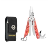 Leatherman Signal – Attrezzo multiuso con 19 pratici attrezzi multifunzione per esterni e campeggio, con custodia in nylon, guava, 14 cm