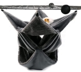 LeerKing 3 Strati Amaca per Piccoli Animali Criceto Amaca Gabbia Domestici Sospeso Nido D’altalena Gioca e Dorme per Cincillà Piccolo Ratto Petauro Scoiattolo Furetto Grigio Scuro 30 * 30cm