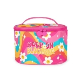 Legami – Beauty Case Hello beauty, Borsa per Trucchi spaziosa, Chiusura a Zip, Tasche interne, Fascette porta Pennelli, Beauty Case da viaggio, Tema Daisy, 21×19 cm