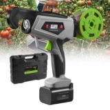 Legatrice a batteria per piante, utensile portatile per legatura da giardino, utensile elettrico per legatura da giardino, ricaricabile, corpo impermeabile IPX5, 16.000 legature di rami, per verd