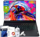 Lenovo Legion Pro 7i Gen 9 Gaming Laptop, Intel 24 Core i9-14900HX, GeForce RTX 4080 12GB, 16″ IPS QHD+ 240Hz Display, 64 GB DDR5 RAM, 2 TB SSD, Win 11 Pro & Office Lifetime License, w/Accessories