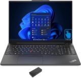 Lenovo ThinkPad E16 Gen 1 – Computer portatile domestico e aziendale (AMD Ryzen 5 7530U a 6 core, 24 GB di RAM, SSD PCIe da 1 TB, AMD Radeon, 16″ 60 Hz Touch Wide UXGA (1920 x 1200), impronte