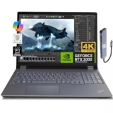 Lenovo ThinkPad P16 Workstation mobile (16″ 2.5K, Intel 16-Core i7-12800HX, 128GB RAM, 4TB SSD, RTX A1000) portatile per ingegnere, progettista, architetto, 3-anni WRT, scheda SD IST, Win 11 Pro