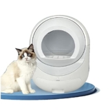 Lettiera per gatti automatica Lettiera per gatti autopulente Controllo APP mobile Monitoraggio dei dati in tempo reale, silenzioso e a basso consumo energetico, adatto a tutte le lettiere per gatti