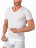 Liabel 3 Pz Maglietta Uomo Intima Cotone100% Premium ComfortFit | Morbidezza e Traspirabilità | T Shirt Uomo Ideale per Tutte Le attività (IT, Testo, M, Regular, Regular, 3 Pz Bianco – Scollo a V)