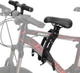 Lilith123 Seggiolino e manubrio per bambini, montaggio anteriore per bicicletta, compatibile con tutte le mountain bike per adulti, staccabili, facili da installare