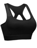 Litherday Reggiseno Sportivo Donna Top Sportivo Donna Fitness con Imbottito Abbigliamento Palestra Donna Comfort Push-Up per Ginnastica Corsa Jogging Yoga Nero L