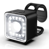 Luce Anteriore Bici da Corsa, Faro Ricaricabile USB, 5 Modalità di Illuminazione, IP66 Impermeabile/100LM Faro/2000 m di Distanza di Avvertimento