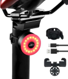 Luce Posteriore Bici 90 Ore di Autonomia – Compatte, 5 Modalità, Impermeabile IP65, Ricaricabile USB C, Supporti a Sgancio Rapido per Sella & Reggisella, DONPEREGRINO M2 Fanale Posteriore Bici