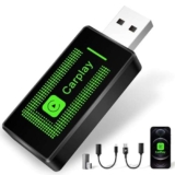 Lyssiefeel Adattatore Carplay senza fili per iPhone, aggiornamento 2024, chiavetta USB CarPlay, semplice Plug & Play, compatibile con auto dal 2016 e iPhone iOS 10+