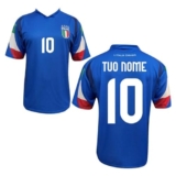 MAESTRI DEL CALCIO Maglia Italia Replica Bambino Adulto Azzurra Personalizzata Personalizzabile