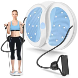 MAIKEHIGH Twist Waist Disc, Multi-funzionale Slimmy Pedana Rotante Attrezzi Palestra Casa Massaggio Piedi Twister Fitness Balance Board Giradischi con Trazione Fune per Pancia, Glutei, Gambe