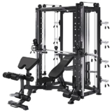 MAXXUS Multipower Palestra 10.1 – Lat Machine, Acciaio, Maniglia Canottaggio, Professionale, Stazione Dip, Panca Pesi – Smith Machine, Multi Gym Multifunzione, Attrezzo, Macchina, Macchinari, Rack