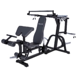 MAXXUS Panca Multifunzione Palestra Casa 6.0 – con Leg Extension, Reclinabile, Supporto Pesi 30/50 mm – Panca Piana per Chest Press e Pressa Gambe, Attrezzo Completo Home Gym, Panche
