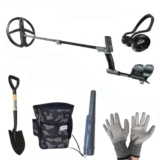 METAL DETECTOR DEUS XP PIASTRA A SCELTA SPECIAL PACK PINPOINTER P1 PALA DRAPER MARSUPIO GUANTI EMPOTEC (Rotonda X35 22 cm)