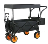 MHYSADGA Carrello per festival, carrello da campeggio, carrello da giardino, carrello per attrezzi, carrello pieghevole, portatile, robusto, con baldacchino rimovibile per lo shopping, la spiaggia, il