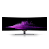 MILLENIUM Monitor da gioco 5K 49 pollici con tempo di risposta 4 ms, monitor curvo DQHD con risoluzione 5120 x 1440 pixel, monitor inclinabile da 120 Hz, schermo PC con DisplayPort e HDMI, nero