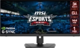 MSI Optix MPG341QR Monitor Gaming 34″ flat, Display 21:9 UWQHD (3440 X 1440), IPS, 144Hz, 1ms (MPRT), HDMI 2.0, HDR 400, NVIDIA G-Sync Compatibile, VESA 100×100, MSI Center e Gaming Intellicence