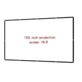MTHHSXB Schermo Semplice Pieghevole proiettore Seta Latte Schermo Morbido 16:9 Portatile Esterno ad Alta Definizione proiezione Film Tessuto Smart Home (150 Pollici)