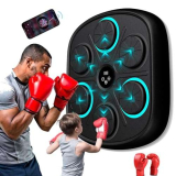 Macchina da boxe musicale, macchina da boxe intelligente Bluetooth montata a parete, attrezzatura per allenamento di boxe con guantoni da boxe per bambini, adulti, allenamento a casa, palestra