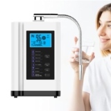 Macchina per Acqua Elettrolizzata, Ionizzatore per Acqua Alcalina Ph 3,5-10,5, Valore Orp Fino a -500 Mv, 8000 Litri per Filtro, 7 Impostazioni per La Qualità Dell’acqua, Pulizia Automatica White