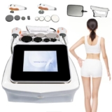 Macchina per Fisioterapia di Bellezza EMS, Dispositivo per Diatermia 448KHZ, Sonde cap + RES E Coltello Fascia, Termostatico a Punto Fisso, Rimuove Il Grasso E Rassoda La Pelle, per Salone