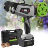 Macchina per legare le piante, macchina per legare le viti leggera e ricaricabile, con fascette Kraft ecologiche, strumenti per legare le piante, per piante rampicanti, per legare pomodori, pepe