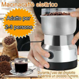 Macinacaffè Elettrico,Coffee Grinder,Macina Chicchi di Caffè,Macinacaffè Elettrico di Potenza 200w,Macina Spezie per Macinare Wspezie,Erbe,Noci,Peperoni e Semi,Capacità di 300ml,Macinazione Rapida