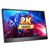 Magedok Monitor Portatile 15,6 Pollici, display portatile 2K 144Hz, con display 300cd/m ², porte 100% sRGB, HDMI e Type-C&Mini DP, screen esterno per laptop PC, mini PC, superficie console giochi Mac
